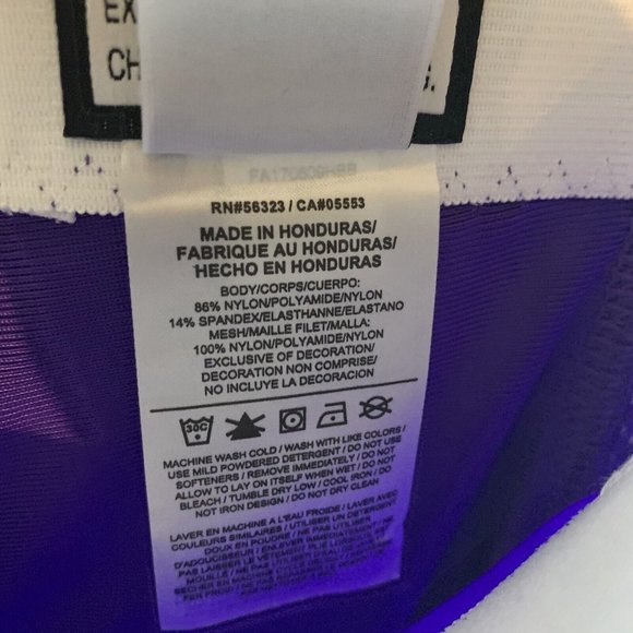 Nike Team Defender Football Pants Men's 2XL Purple Nylon Stretch High-Rise 6344 - Picture 4 of 10